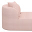 Chaise longue, canapé de 51,6 po, canapé à compression avec 2 coussins de soutien, contour arrondi avec texture velours côtelé doux-811012055