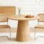 Table de salle à manger circulaire en bois-988440273