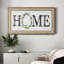 «Grey Home Wreath», art textuel sur toile-1678315862