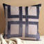 Housses de coussin brodées beige et brun - Ensemble de coussins géométriques en lin 20 x 20 pouces-649004750