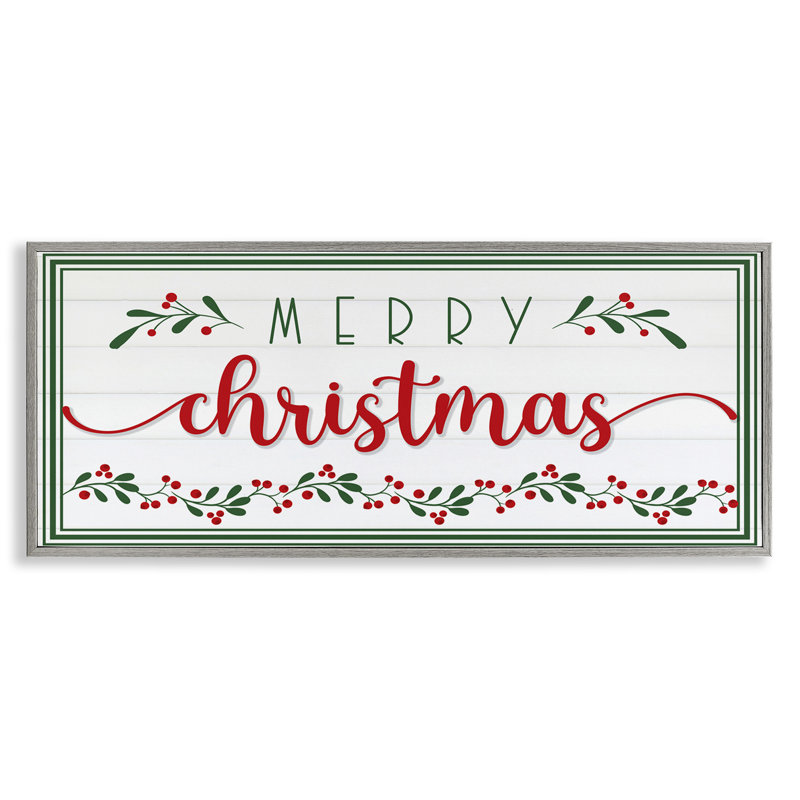 Art de la giclée festive de Noël par GE Design, Estampe numérique Farmhouse, H 13 po x l 30 po
