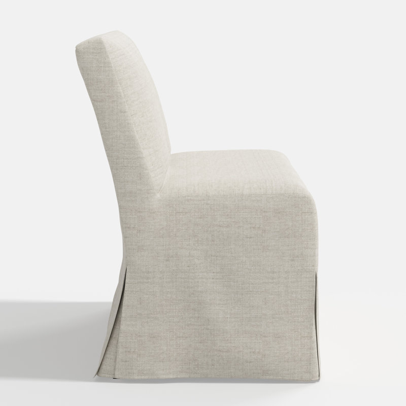 Stoffer Home x Cloth and Co. Lindy Upholstered Bench, Relaxed Zinc Linen
