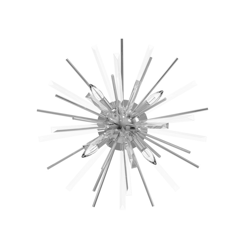 Palisades 4 - Light Flush Mount, Polished Chrome