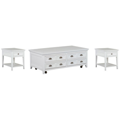 Fontenot Lift Top Storage Cocktail Table With 2 End Table