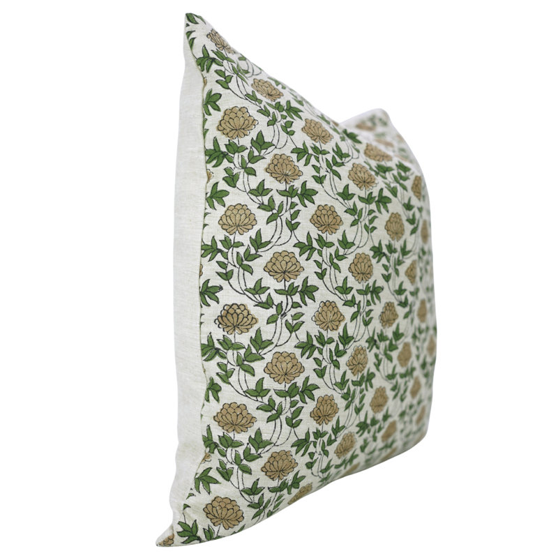 Housse de coussin Fab divine - Art imprimé à la main pour salon, brun, brun, Rectangle H 20 po x l 12 po