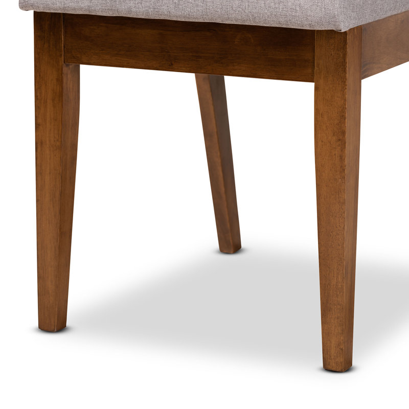 Chaise parsons Emelia, gris, Noyer brun