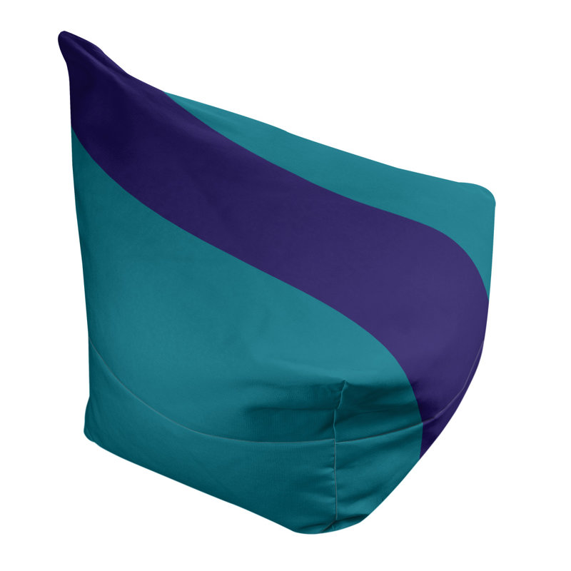 Fauteuil à billes Washington, Bleu sarcelle / mauve foncé / bleu sarcelle, 31 po x 38 po x 42 po