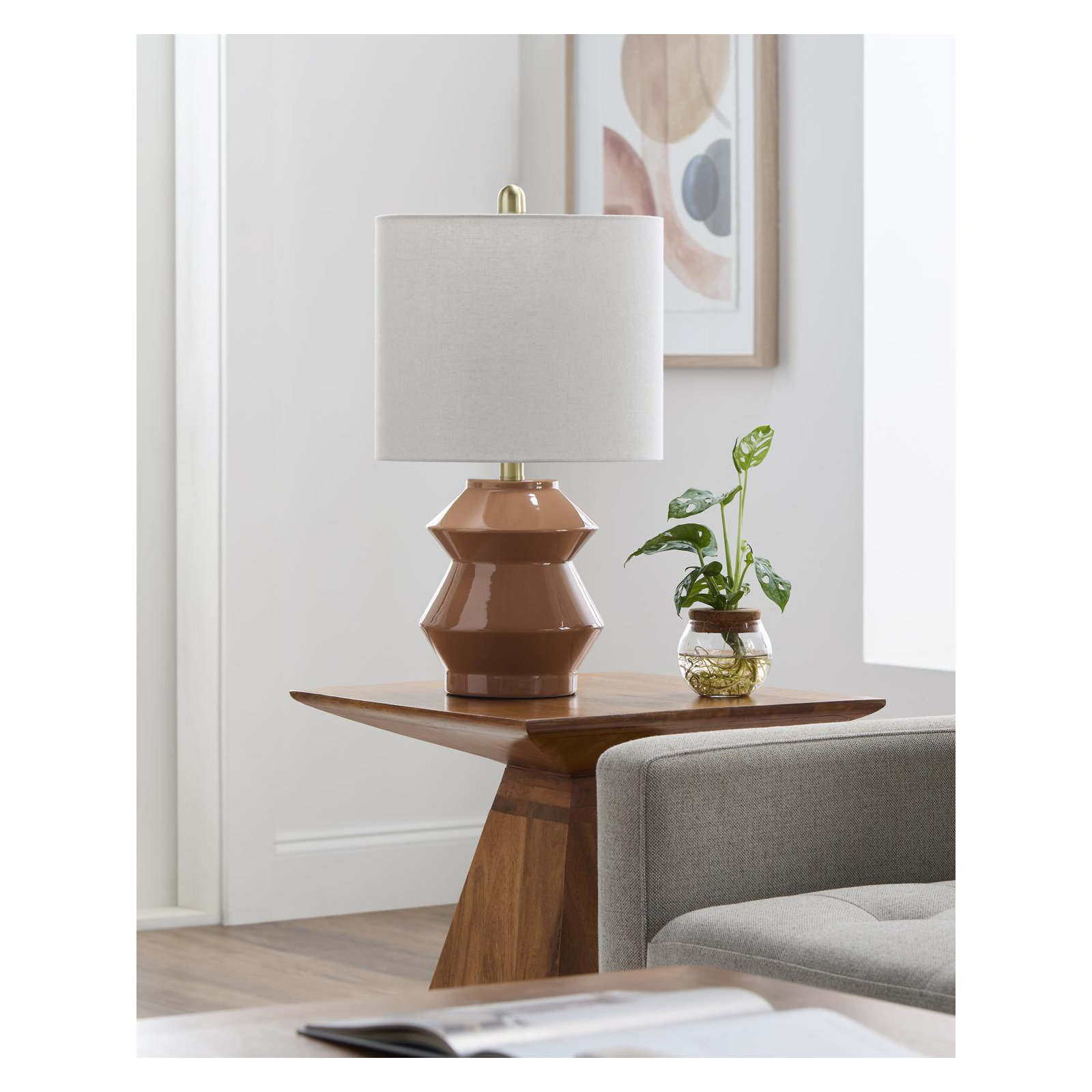 Boyes Ceramic Table Lamp, Brown