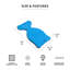 Selle de selle, ensemble de 2 jouets aquatiques et gonflables bleu / vert-86572076