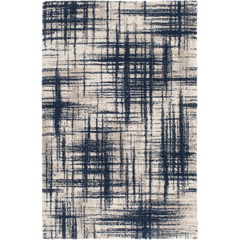 Plaid Indoor Rug, Rectangle 5' x 7'3"