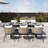 Versatile Alfresco Dining Set with Expandable Table and Comfortable Chairs