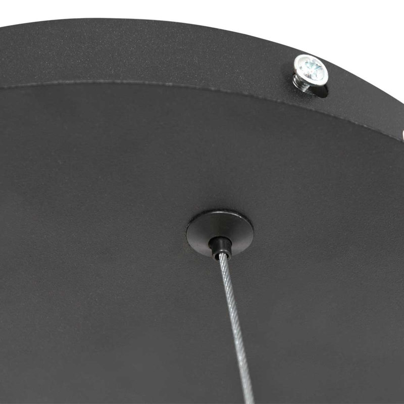 Alvertia 2 - Light Geometric LED Chandelier, Black