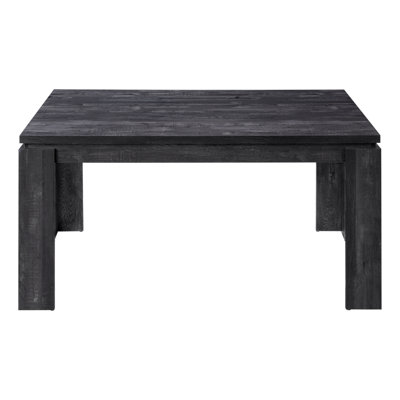 Table de salle à manger, rectangulaire, 60 po, cuisine, salle à manger, stratifié noir, contemporain, moderne