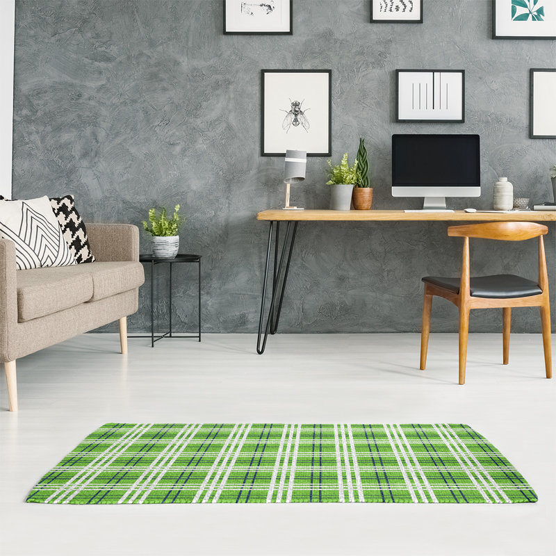Plaid Indoor Rug, Rectangle 3' x 5'