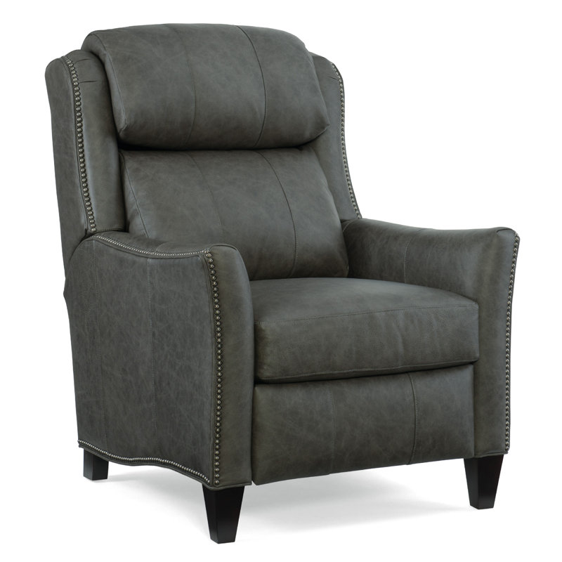 Lancaster Recliner, Rio Mineral Genuine Leather, Cobblestone, Power