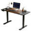 Bureau debout électrique noir et brun de 55 po x 24 po à hauteur réglable pour la maison et le bureau-1006401665-1006401692
