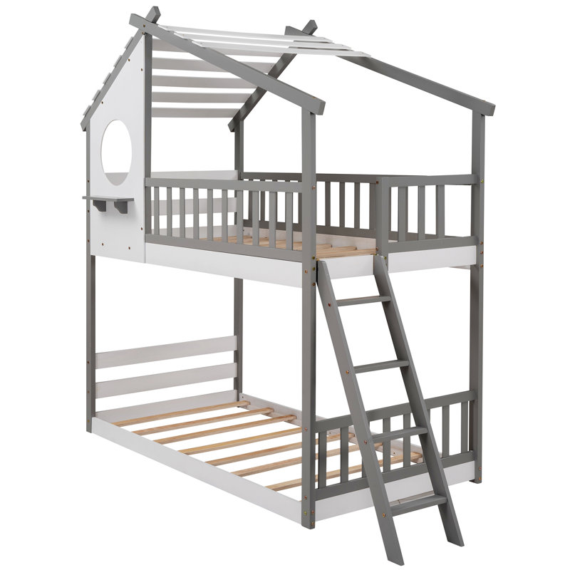 Viv + Rae Dimarco Kids Twin Over Twin Bunk Bed & Reviews | Wayfair