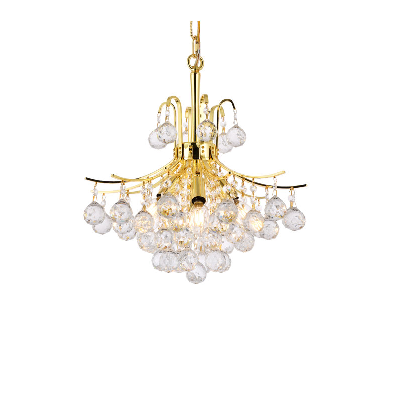 Stoller 6 - Light Dimmable Geometric Chandelier, Gold