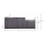 Ensemble de 3 armoires modulaires en aluminium pour l'extérieur l 97 po x P 23 po x H 44,3 po-406581359-406581362