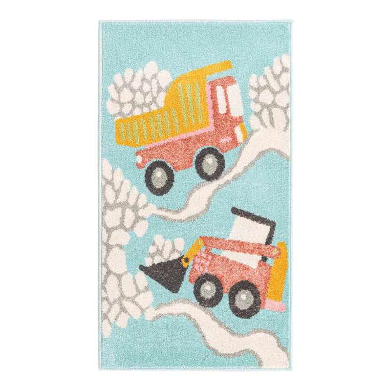 Machine Woven Polypropylene Plastic Rug, Runner 2'2" x 3'11"