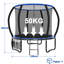 Maxway Furniture ft Oval Backyard Trampoline with Safety Enclosure-115285567