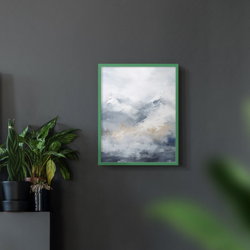 Paysages de la série CCxxxiii - reproduction encadrée de qualité supérieure - prête à être accrochée - aucun clou requis