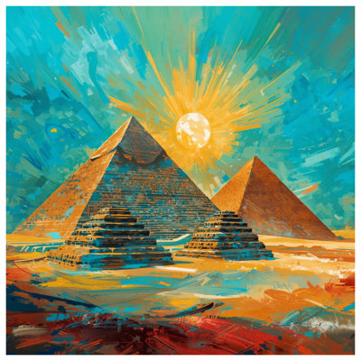 Egyptian Pyramids Painting Blankets