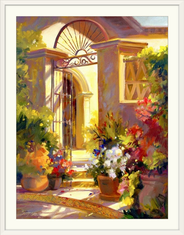 «  "fragrant" entry » betty carr, reproduction d’art, H 24 po x l 18 po x P 1,5 po, Toile