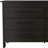  59" Black Six Drawer Double Dresser
