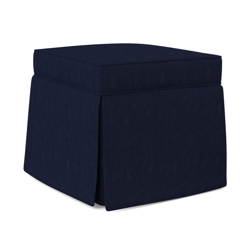 Aria Upholstered Ottoman, Margaret Uniform Polyester Blend