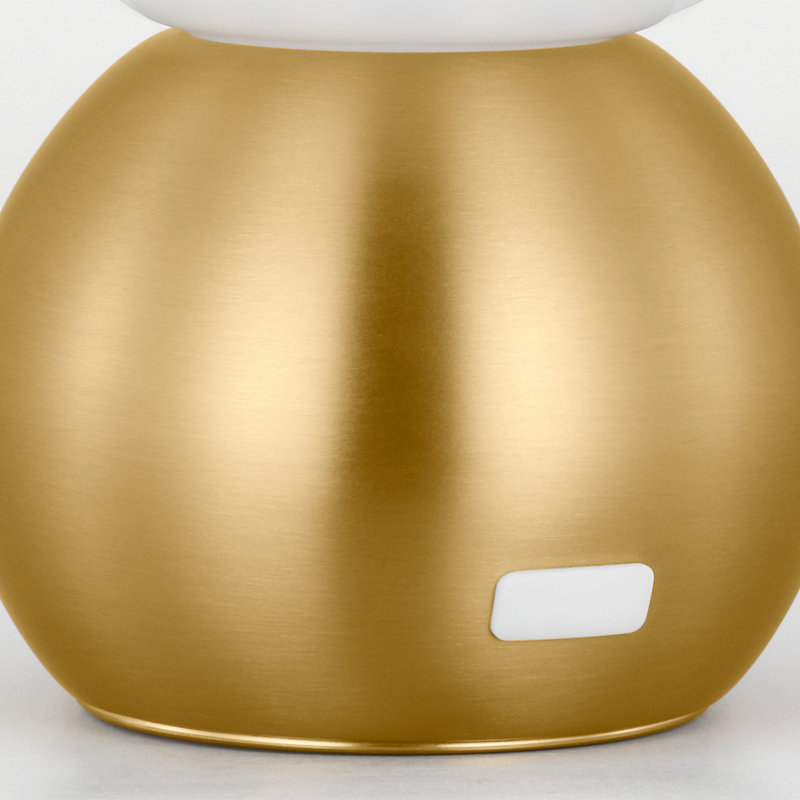 Suki LED Table Lamp, Burnished Brass