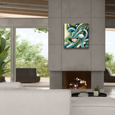 "Lydd" Golf Abstract "par Rey Klimt, art mural sur toile