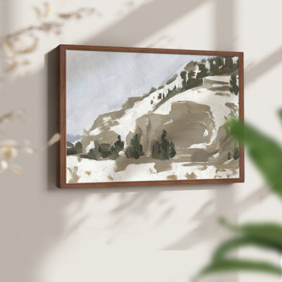 «Snowy Rise II», reproduction encadrée