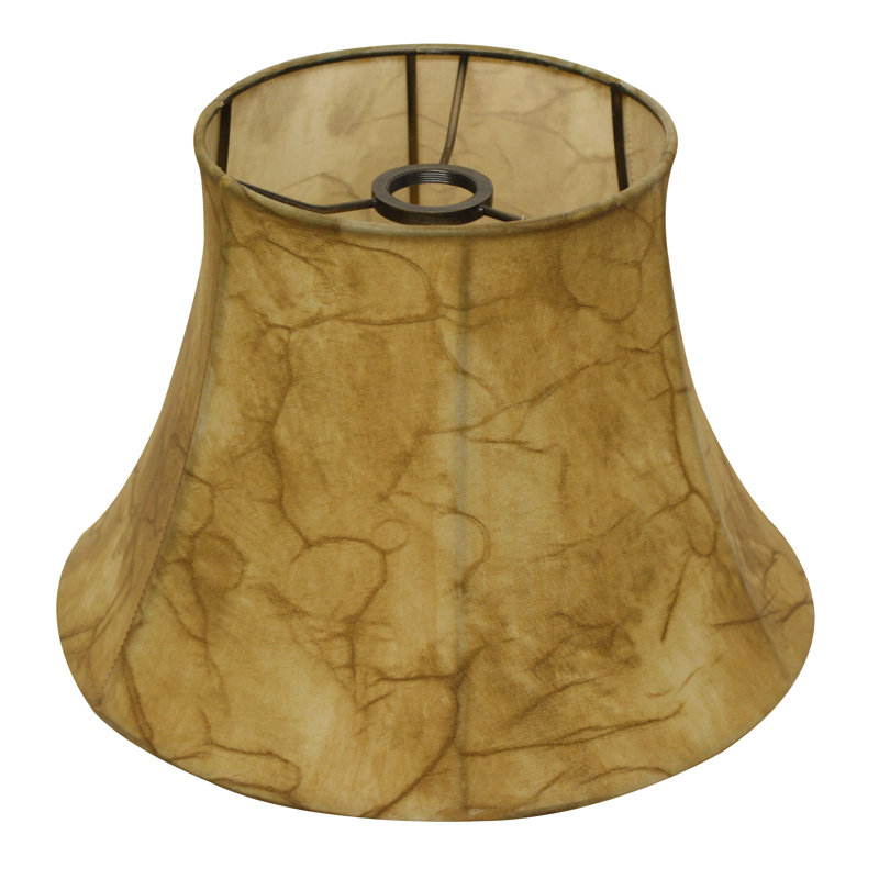 abat-jour cloche en papier H 8 po (Uno) en parchemin antique
