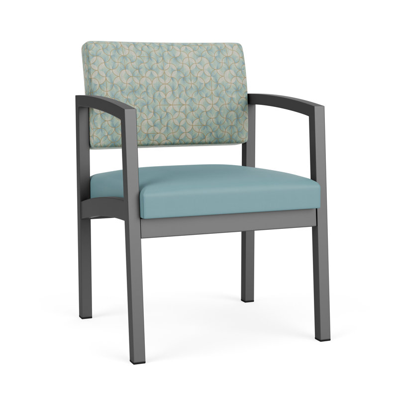 Chaise en acier Lenox, Gris anthracite, Mousse de kaléidoscope - Sentry Channel
