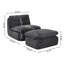 Fauteuil à compression double avec repose-pieds pivotant-1914339832