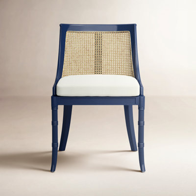 Linen Mahogany Side Chair