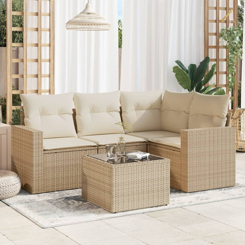 Vidaxl Garden Sofa Set Beige