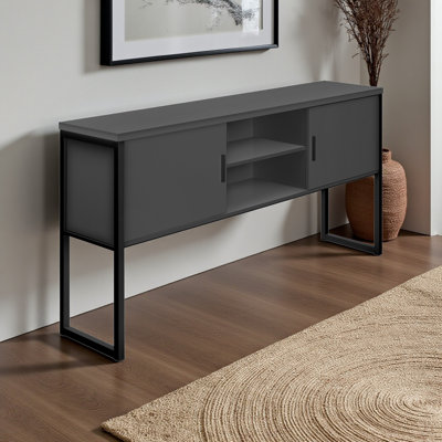 Marlys Modern & Contemporary Manufactured Wood Hutch, 35.77" H x 70.54" W x 15.2" D
