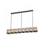 Luminaire suspendu linéaire 8 lumières Ice Cube