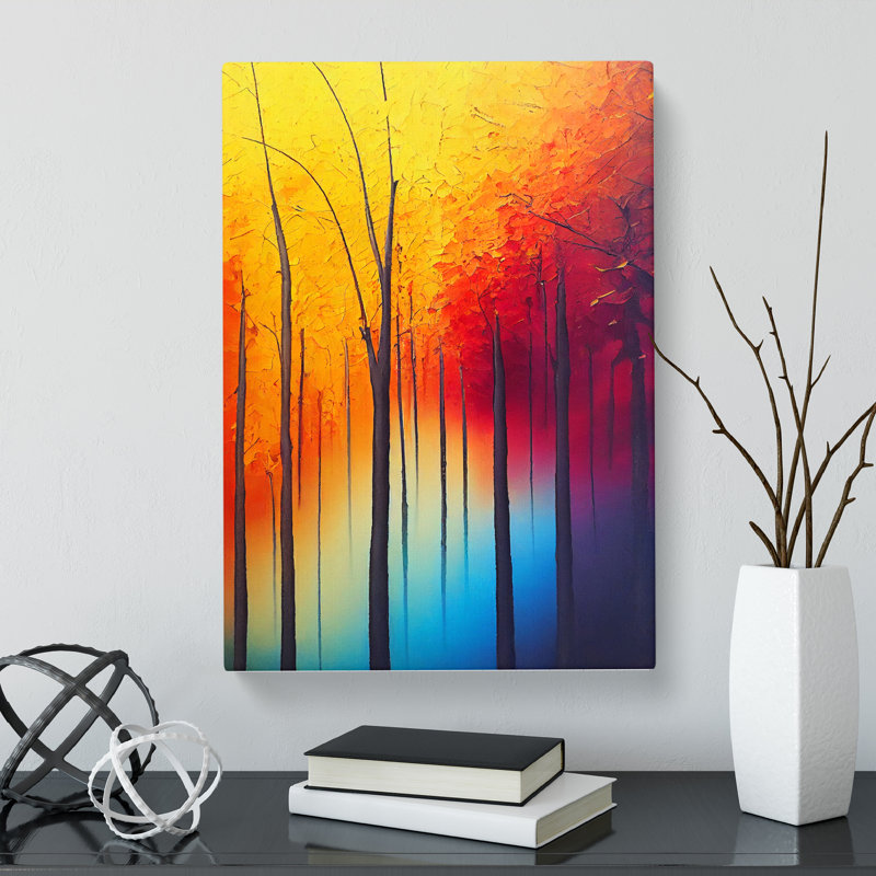 Autumn Forest In Colour - Wrapped Canvas, 76cm H x 50cm W x 3cm D