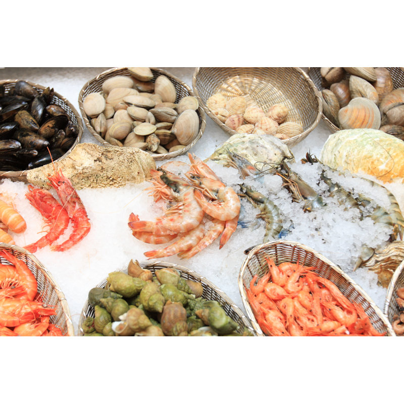 Fish Market - Wrapped Canvas Print, 30cm H x 46cm W x 3.8cm D