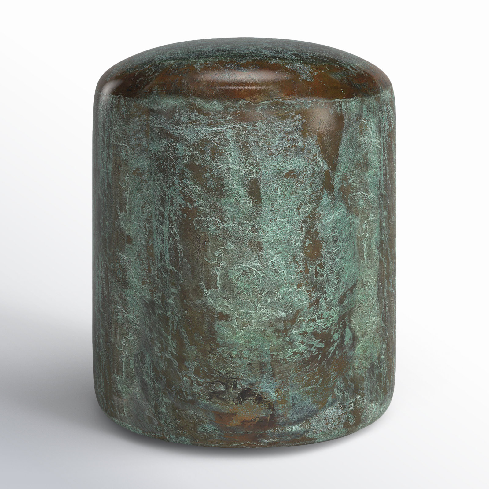Kiersten End Table, Green Patina
