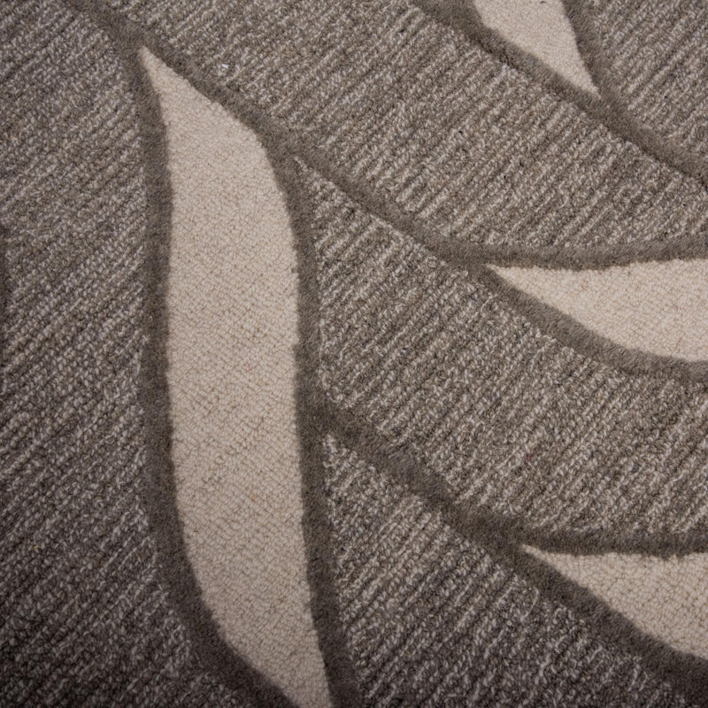 Tapis 100% laine touffeté à la main, Rectangle 7 pi 9 po x 9 pi 9 po