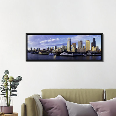 «City at the Waterfront Seattle, Washington», reproduction de photo sur toile