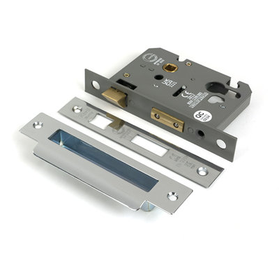 Polished Bronze 3" Euro Profile Sash Lock