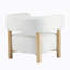Fauteuil d'appoint rembourré Boucle-1776129179