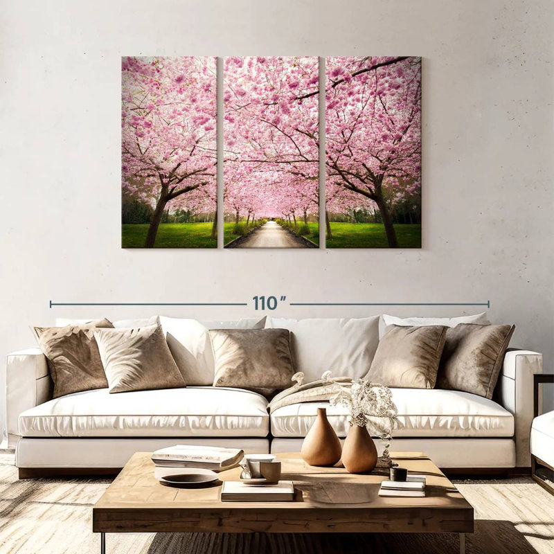 Promenade Harnek à travers Sakura Lane, H 48 po x l 74 po