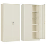 Steel Single Storage Cabinet with Lock ( 72'' H x 32'' W x 16'' D)