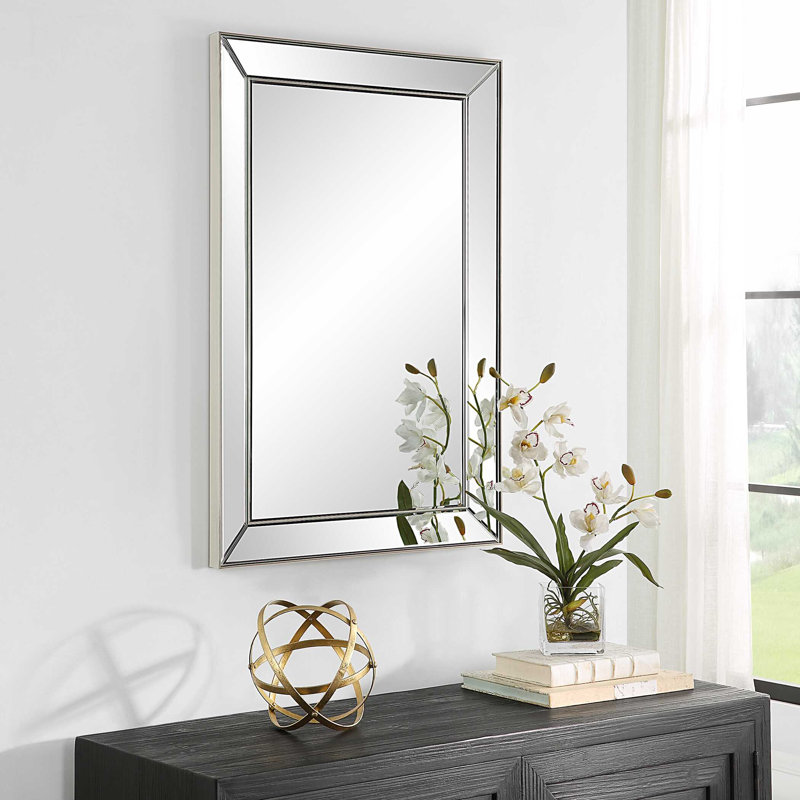 Miroir de salle de bain Wentzville, Nickel